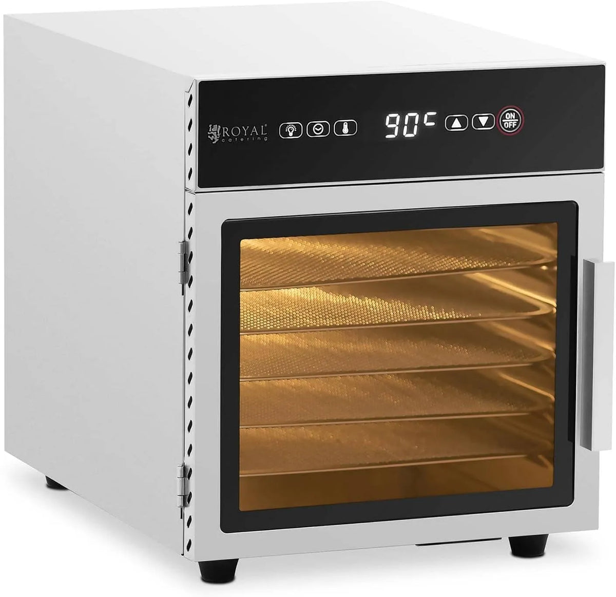 Dörrautomat Edelstahl 500 W 6 Etagen Dörrgerät Dehydrator RCDA-500/15S Royal Catering