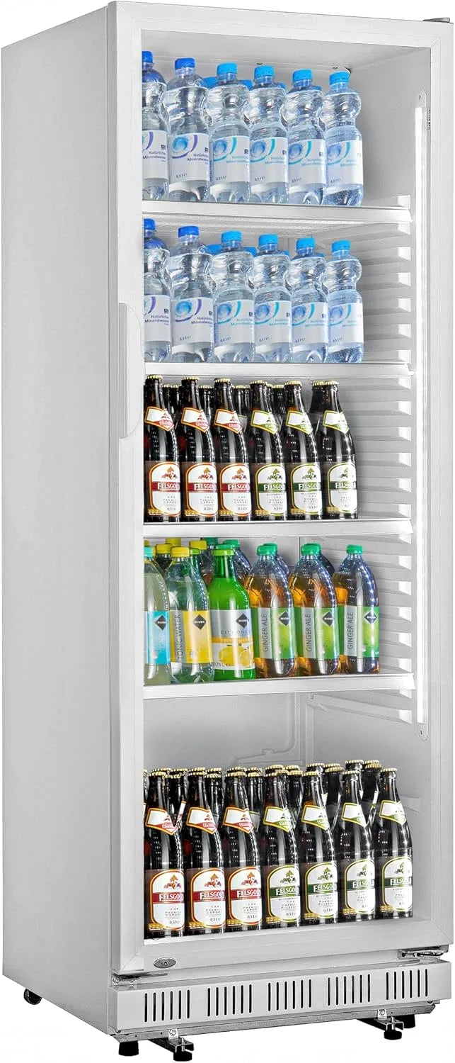Kühlschrank GSC2360, Fassungsvermögen 347 L, LED-Beleuchtung, METRO Professional Getränkekühlschrank, 62 x 63.6 x 175.3 cm, Weiß