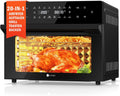 Heißluftfritteuse C-230, Mini Backofen mit LED-Touchscreen, Fassungsvermögen 30L XXL, Minibackofen Umluft mit 20 Betriebsprogramme und 9 Zubehör