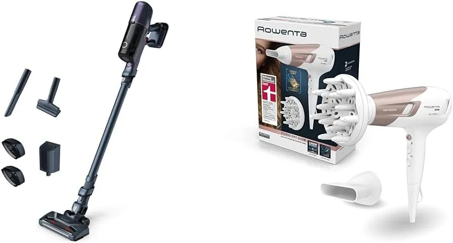 Rowenta Modell, X-Pert 6.60 Essential Akku-Staubsaug inklusive. Polster-& Fugendüse RH6838 CV5830, 3 Temperatur- und 2 Geschwindigkeitsstufen, Weiß