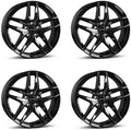 4x Borbet Felgen Z 7.5x18 5x112 black glossy kompatibel ET51, mit Mini Cabrio Clubman Cooper S Countryman One