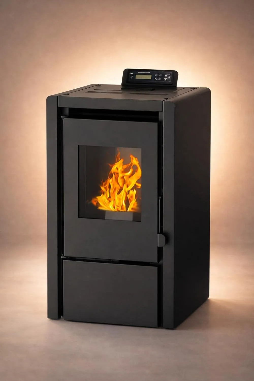 Modell Pelletofen A+ bis ³ PC5 NEMAXX, Chrono & ECO-Modus, WiFi Ready, App optional, Display & Fernbedienung, Unterdruck-Verbrennung, in Schwarz