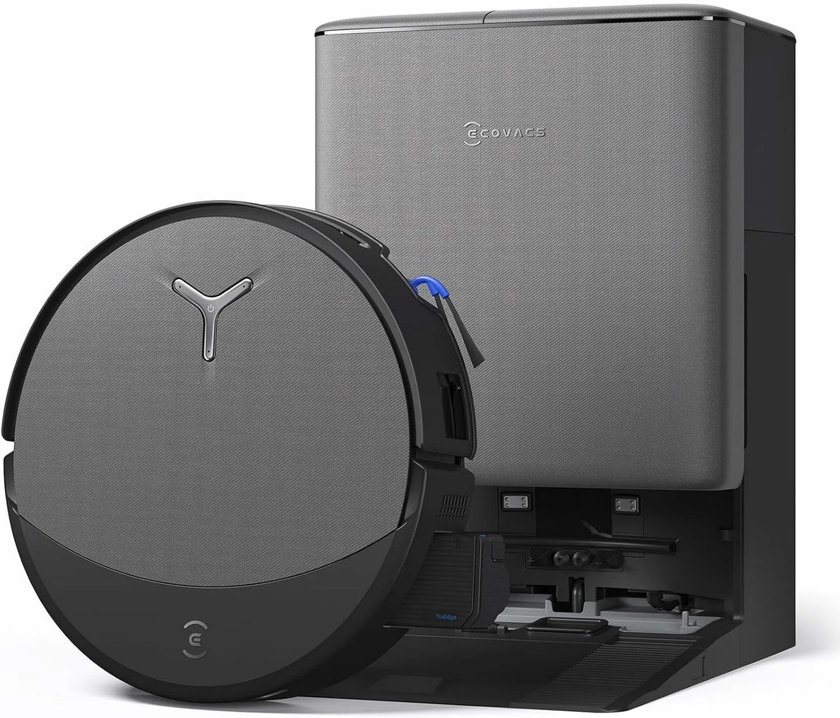 Ecovacs Saugroboter T90, DEEBOT PRO Omni mit Wischfunktion, Schnellladen mit PowerBoost, in Schwarz, Roboterstaubsauger 30.000 Pa