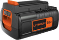 Black+Decker 36V-Geräten BL20362, Akku 36V 2.0 Ah Li-Ion Ersatzakku kompatibel mit allen mit Ladezustandsanzeige