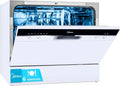 Midea Geschirrspüler, Kleiner Weiß 55 cm 6-fach, antibakteriellem Filter und Zeitplanprogrammierung, Kompakter und tragbarer ohne Installation