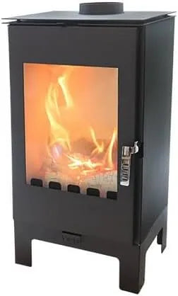 Holzofen, Verso Ina L: Leistungsstarker 7.5kW, Kaminofen für effizientes Heizen, robust und stilvoll