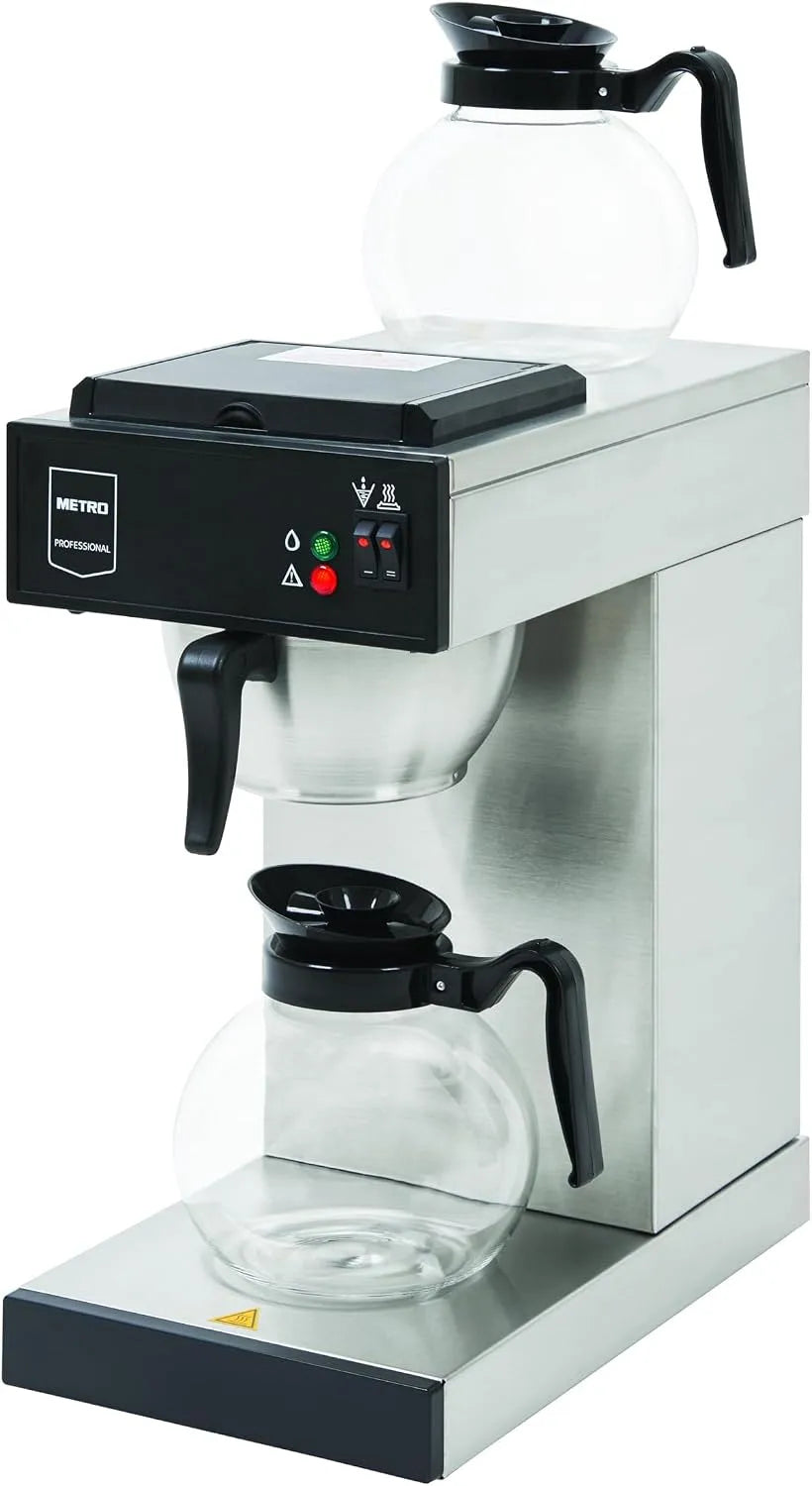 Kaffeemaschine GCG2001 METRO Professional Filter, inklusive. 100 Papierfilter und 2 Glaskannen, Leistung 2000 W, Fassungsvermögen 1,8 L