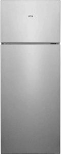 AEG Modell RDB424E1AX 5000, 1434 mm, Fassungsvermögen 206 L, Freistehender Doppeltür, Serie mit ColdSense, Kühlautomat, Gefrierteil oben