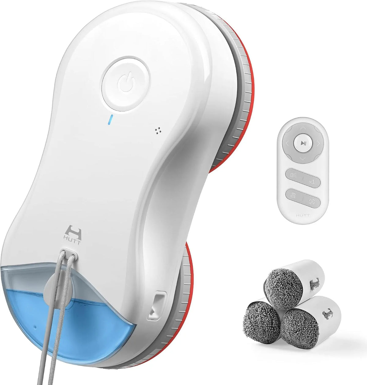 Modell Pro Fensterputzroboter mit S55 3D-Schwebepads HUTT, 6500Pa Saugkraft, Fassungsvermögen 80ml Wassertank, Mehrstufiges Sicherheitssystem