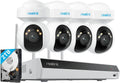 Reolink 4K Wi-Fi 6 PT Überwachungskamera Set 4stk 2TB RLK12-800WPT4, WLAN-Kameras Outdoor mit 355° Pan & 50° Tilt, 12-Kanal Wi-Fi NVR mit HDD