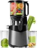 Entsafter Canoly, Leistung 400W Slow Juicer, Saftpresse mit 140mm Großer Fütterungsrutsche für Ganze Gemüse und Obst, Fassungsvermögen 2L Füllvolumen
