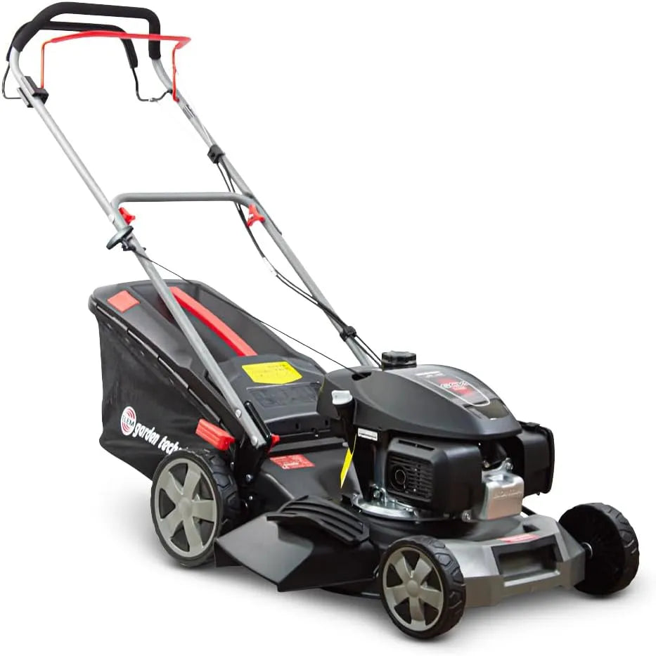 Rasenmäher, 145 ccm, angetrieben, mit Honda-Motor, Mulching und Seitenauswurf