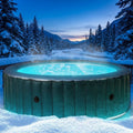 Whirlpool, BRAST aufblasbar MSpa Starry, mit LED Beleuchtung für 6 Personen Ø204x70cm In- Outdoor 138 Massagedüsen