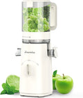 Entsafter, Zasmira Neueste für Gemüse und Obst mit 120 MM Breitem Einfüllschacht, Slow Juicer, Hohe Saftausbeute für Ganzes Gemüse und Obst