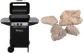Gasgrill 508C tepro, Gesamtleistung max. 5,4 kW, Grillfläche: ca. 50 x 31 cm, Lavastein Irvine, in Schwarz & Campingaz Original Lavasteine