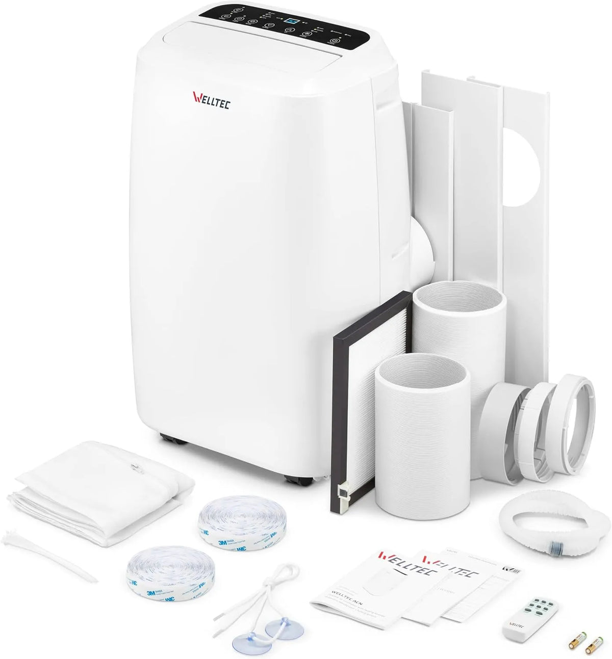 Klimaanlage ACN18 5in1 Welltec Mobile, max. 100 m², 5 Jahre, Heizung, Belüftung, WiFi, 18.000 BTU, Klimagerät: Kühlung, Entfeuchtung
