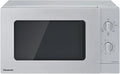 Panasonic Mikrowelle NN-GM23QMEPG, Fassungsvermögen 20L Grill mit Drehteller und Grillrost, Leistung 800 W, Quick 30, Timer, Auftau-Funktion, Silber