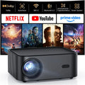 4K Smart Beamer mit integrierter Netflix-App, WiFi 6 & Bluetooth, Dolby Audio & HDR, Streaming & Spiele ohne TV-Stick, Projector Für Garten