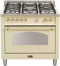 Modell RBIG96MFTE RBIG96MFTE RBIG96MFTE/CI, CI Herd, Edelstahl, Öfen und Herde, vorne, Lofra RBIG96MFTE, Beige, Gas, drehbar