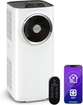 Klarstein Ventilator 10K, 23 l/h Entfeuchtung, 29-49 m², App & Alexa Steuerung, inklusive. Fensterkit, 10000 BTU, Kraftwerk Smart Mobiles Klimagerät