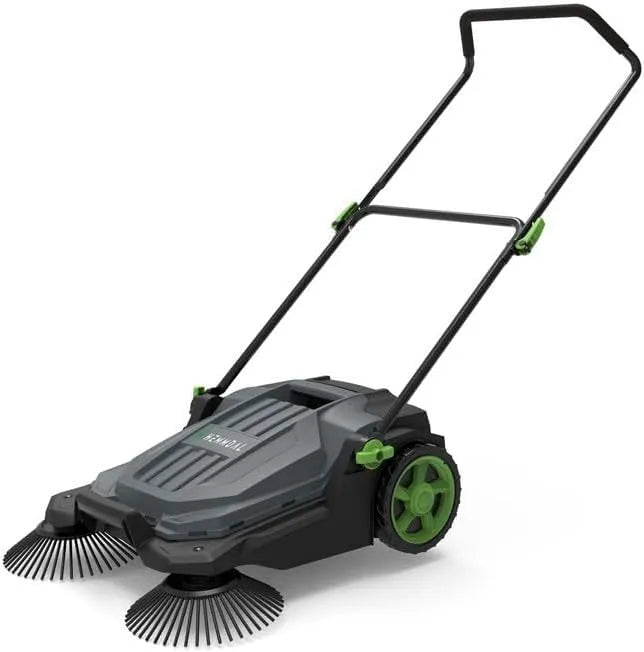 Modell manuell HKM65 Kehrmaschine, 65 cm Kehrbreite, Fassungsvermögen 20 l Behälter, 2.600 m², h Kehrleistung, höhenverstellbarer Soft-Griff