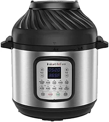 Heißluftfritteuse, Schnellkochtopf, Schongarer, Dehydrator mit Grill, Edelstahl, Instant Pot Duo Crisp + 11-in-1 Elektro-Multikocher 5.7 L, Dampfgarer