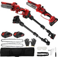 Makita, 2-in-1 Akku Teleskop Hochentaster, Kompatibel mit 18V, 6 Zoll Mini Kettensäge mit 2 Akkus und 2 Ketten, Maximale Reichweite bis 4.5 m