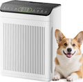 Luftreiniger, CADR 420m³, PM2.5 Anzeige, Allergiker, Staub, für Haustiere, Weiß, 420m³/h, 200㎡