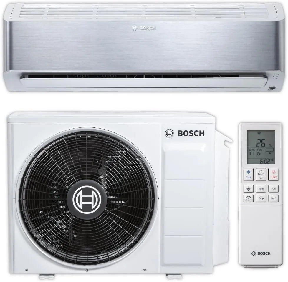 Bosch Klimaanlage CLC8001i 7733701694, Leistung 3,5 kW, 35 ES, Split Komplett-Set, silber