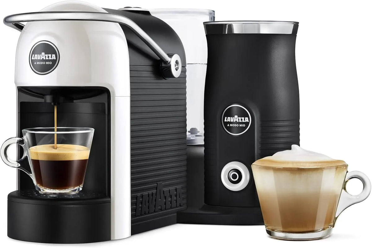 Kaffeemaschine, Weiß, Lavazza A Modo Mio Jolie & Milk mit Milchaufschäumer