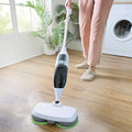 Dampfreiniger, 3 PAGEN Rotierender Mop 2-in-1 inklusive. 10-tlg. Zubehör, Reiniger für Böden, Bad, Fugen, Flächen, Polster & mehr