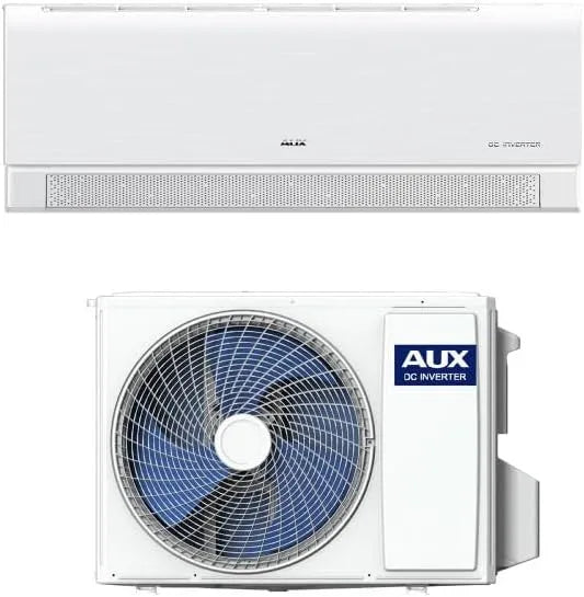 Klimaanlage, R32 Klimagerät energieeffizient leise für Büro und Gewerbe, Komplettset mit Außengerät und Zubehör, Wandgerät mit WLAN App Steuerung