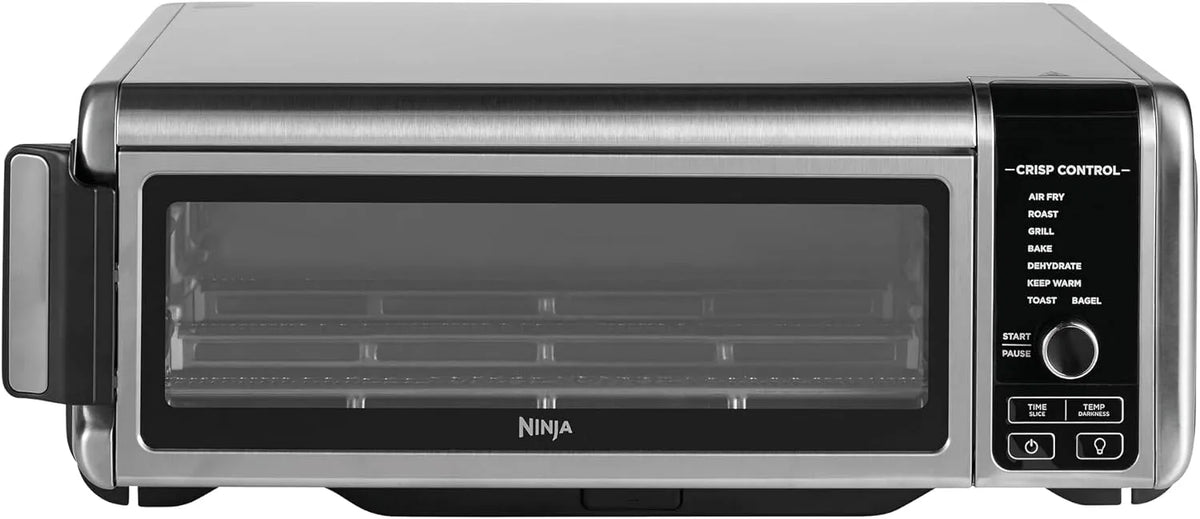 Ninja Grill SP101EU, Foodi 8-in-1 Multifunktionsofen, tragbarer Mini-Ofen für Arbeitsflächen, Air Fry, Rösten, Grillen, Backen und mehr. Silber