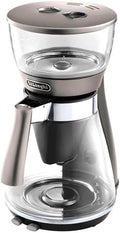 De'Longhi Kaffeemaschine ICM 17210, bis zu 10 Tassen, Fassungsvermögen 1,25 Liter, Clessidra Filterkaffeemaschine, Thermostat für Temperatur, Silber