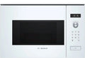Bosch Mikrowelle BFL524MW0, Maße 38 x 60 cm, Drehteller 25,5 cm, Türanschlag Links, LED-Touchdisplay, Serie 6 Einbau, Leistung 800 W, Weiß