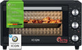 Heißluftfritteuse ICQN 20, 5 Grill-Funktion, 80°-250°C, Unterhitze mit Umluft-Funktion, Mini Oven, Backblech, Leistung 1500 W, 90 Min. Timer, Ober