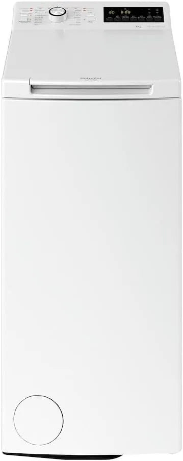 Hotpoint Ariston Waschmaschine 1200, mit Toplader, Energieklasse B, Weiß, Gewicht 7 kg, Umdrehungen pro Minute, Slim