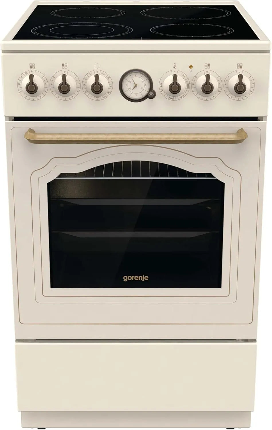 Gorenje Kochfeld 5B70CLI, Fassungsvermögen 70 Liter, Retro Design, Schnellaufheizung, ExtraSteam, AquaClean, Breite 50cm, Gentle Close, AirFry