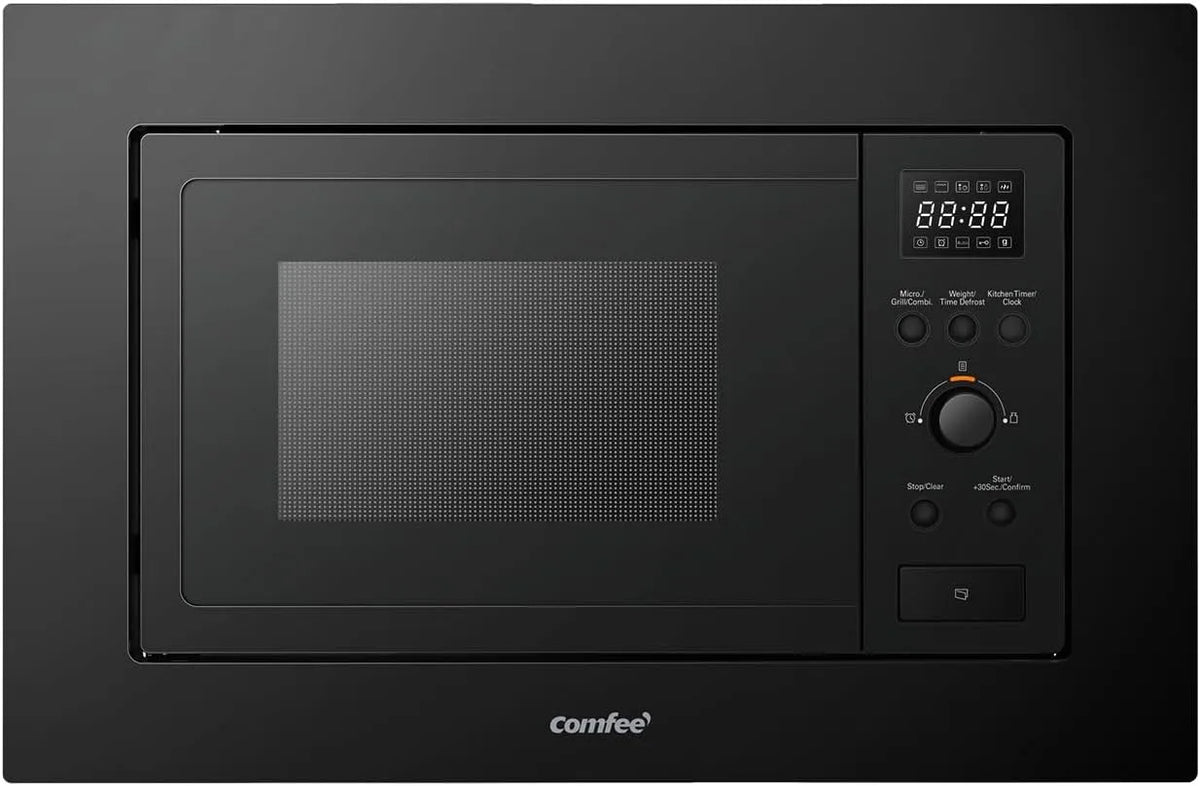 Comfee Mikrowelle CBMAG820BJL-BK, Fassungsvermögen 5 Leistungsstufen, Leistung 800 W, Fassungsvermögen 20 Liter, ' Digitaler Einbau, Grill