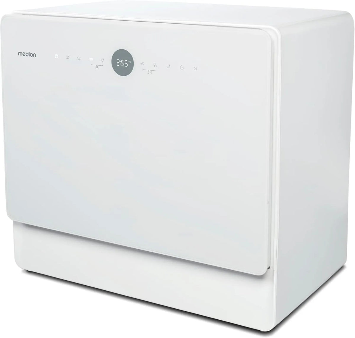 Geschirrspüler DWT50 MD 37775 MEDION Mini, 35 cm tief, 5 Maßgedecke, 7 Reinigungsprogramme, Tischgeschirrspüler, Spülmaschine, weiß