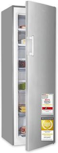 Exquisit Gefrierschrank GS5271-NF-H-040E, 39 dB, 4-Sternefach, Jahr, Schnellgefrieren, inoxlook, Fassungsvermögen 204 l Nutzinhalt, 222 kWh
