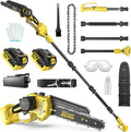 Makita 2-in-1 Akku Hochentaster FüR 18v, 8-Zoll Bürstenlose Mini-Kettensäge mit 2 x 4000 mAh Batterien, Spannung 18v