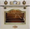 Backofen EH 6355, Selbstreinigender Elektrobackofen 67L, Heißluft, Retro Design mit modernster Technologie, Einbau mit Drehspieß, Grill