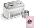 Eismaschine SPRINGLANE, Eiscrememaschine aus Edelstahl mit entnehmbarem Eisbehälter, inklusive. Rezeptheft