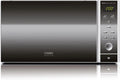 Caso Mikrowelle MCG25 3in1, Ceramic chef mit Grill und Heißluft 2050W, 110-200°C, Edelstahl verspiegelt, Fassungsvermögen 25 L, Borosilikatglasboden