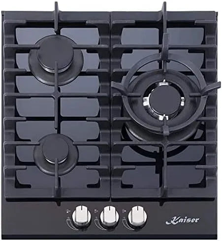 Kochfeld Kaiser, 45cm Autark, Leistung 3,8 kW WOK Brenner, 3 Einbau, Gaskochfeld, Gas-kochstelle, Elektro, Gaskocher, Kochmulde