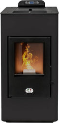 PELLET ITALIA Super 12 KW 5 Sterne WiFi STUFE A, mit Belüftung Zertifizierte Effizienz 91% Heizt 120m² Autonomie 15 Sdt, Pelletöfen
