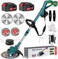 Makita Rasentrimmer, akkubetrieben 21V, Akku für Akkus, Freischneider Akku, Leistung 750W Bürstenloser Motor, mit Unkrautbürste, Blau