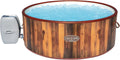 Bestway Whirlpool LAY-Z-SPA Helsinki AirJet Plus für 7 Personen, Ø 180 x 66 cm, Holz-Optik, Pinie