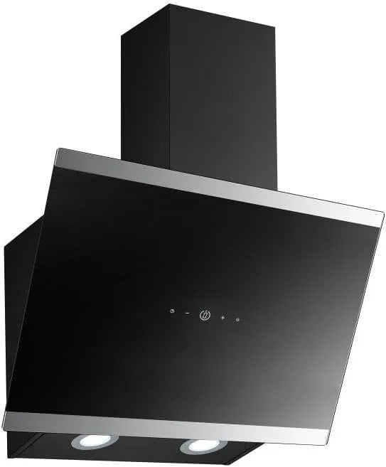 PKM Dunstabzugshaube S33-60A+BTH, Schräghaube, Umluft, LED-Beleuchtung, Breite 60cm, Abluft, Display & Touch Control